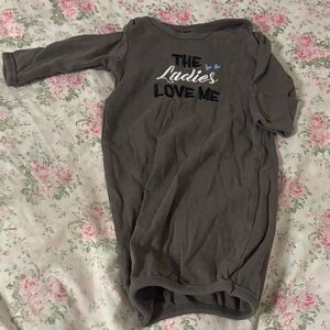 Gray Baby Sleep Gown